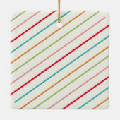 明るいメリーレトロビブカラフルス・クリスマス セラミックオーナメント (裏面)