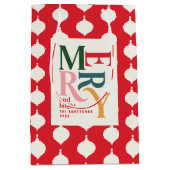 明るいメリーヴィンテージカラフル ミディアムペーパーバッグ (正面)