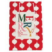 明るいメリーヴィンテージカラフル ミディアムペーパーバッグ (裏面)