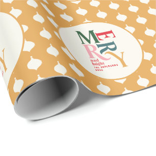 明るいメリーヴィンテージカラフル ラッピングペーパー