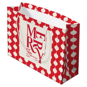 明るいメリーヴィンテージカラフル ラージペーパーバッグ