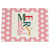 明るいメリーヴィンテージカラフル ラージペーパーバッグ (正面)