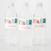 明るいメリー休日のウォーターボトルラベル ペットボトルラベル (ボトル)