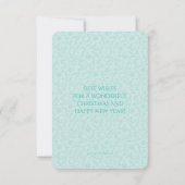 明るいメリー休日の写真カード 招待状 (裏面)