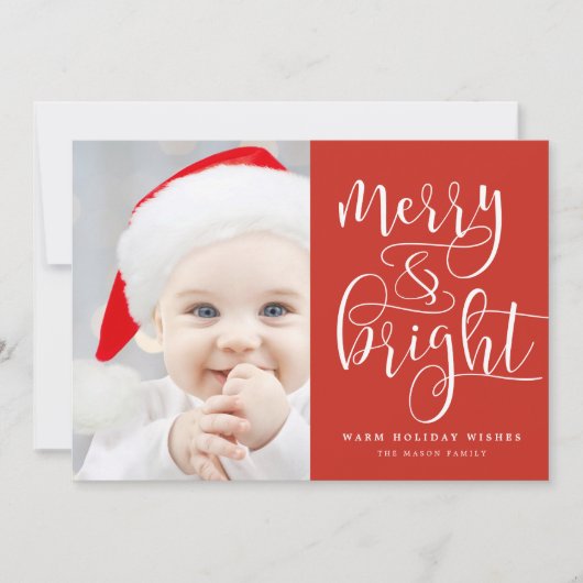 明るいメリー休日の写真 シーズンカード (正面)