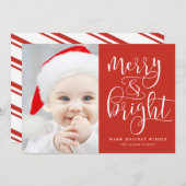 明るいメリー休日の写真 シーズンカード (正面/裏面)