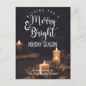 明るいメリー休日ビジネス企業のマーケティング ポストカード (正面)