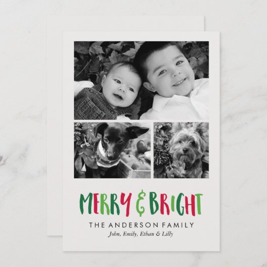 明るいメリー休日 シーズンカード (正面/裏面)