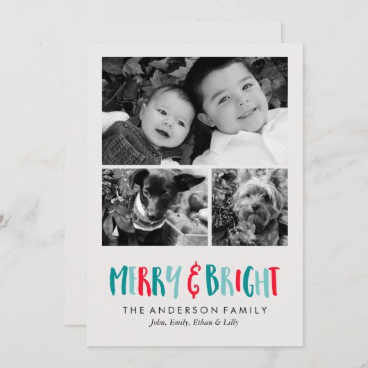 明るいメリー休日 シーズンカード (正面/裏面)