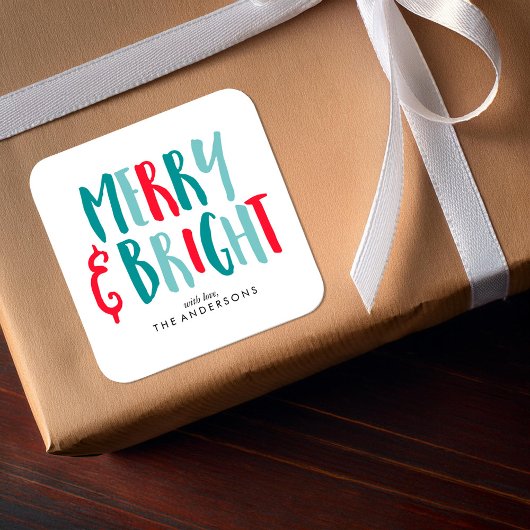 明るいメリー休日 スクエアシール