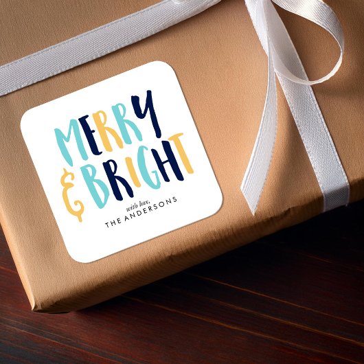 明るいメリー休日 スクエアシール