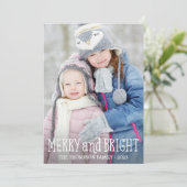 明るいメリー写真のクリスマスカード シーズンカード (スタンド正面)