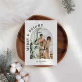 明るいメリー写真のパーソナライズされたクリスマスカード シーズンカード