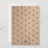 明るいメリー写真の素朴クリスマス シーズンカード (裏面)