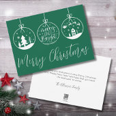 明るいメリー可愛いクリスマス シーズンカード
