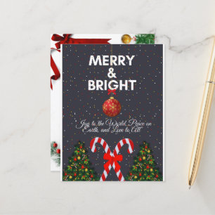 "明るいメリー喜びのクリスマスカード" シーズンポストカード