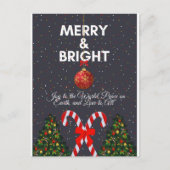 "明るいメリー喜びのクリスマスカード" シーズンポストカード (正面)