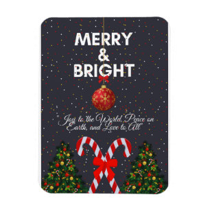 "明るいメリー喜びのクリスマスカード" マグネット