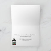 明るいメリー国の素朴クリスマスカード カード (内部)