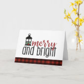 明るいメリー国の素朴クリスマスカード カード (黄色い花)