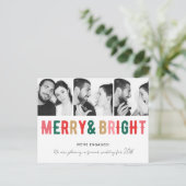 明るいメリー婚約発表クリスマス シーズンポストカード (スタンド正面)