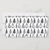 明るいメリー手書きスクリプトの休日の写真 シーズンカード (裏面)