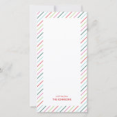 明るいメリー明るい休日のグリーティングカード (裏面)