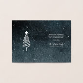 明るいメリー松モダン木ファミリークリスマス 箔カード (内部)