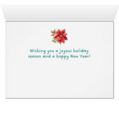 明るいメリー格言ホリデー・グリーティング・カード (内部横(下))