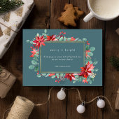 明るいメリー植物写真クリスマス シーズンカード