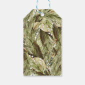 明るいメリー水の色のクリスマスリース ギフトタグ (裏面)