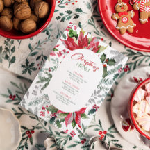 明るいメリー水色のクリスマス植物学