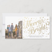 明るいメリー紙吹雪フォトカードライトホワイト シーズンカード (正面)