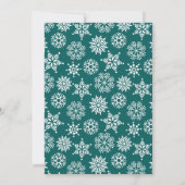 明るいメリー緑と金ゴールドのフェイク写真のクリスマス シーズンカード (裏面)