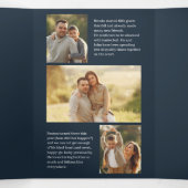 明るいメリー編集可能カラートリフォールドホリデーカード 三つ折り招待状 (内部中)