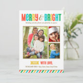 明るいメリー色とはっきりしたの写真をストライプ表示 シーズンカード (スタンド正面)