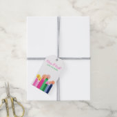 明るいメリー贈りカスタム物のラベル ギフトタグ (より糸付き)