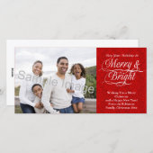 明るいメリー赤いダマスクが シーズンカード (正面/裏面)