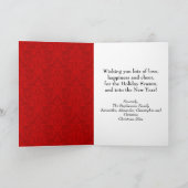 明るいメリー赤いダマスクが シーズンカード (内部)