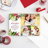 明るいメリー赤い水色の緑の写真 シーズンカード