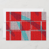 明るいメリー赤のスクリプトファミリーフォトクリスマス シーズンカード (裏面)