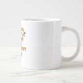 明るいメリー赤の聖降誕祭の燭台を ジャンボコーヒーマグカップ (右)