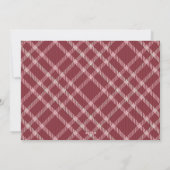 明るいメリー農家カップル写真クリスマス シーズンカード (裏面)