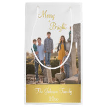 明るいメリー金ゴールドのクリスマスフォト抱き枕