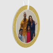 明るいメリー金ゴールドスターモダンファミリーの写真 オーナメント (正面)