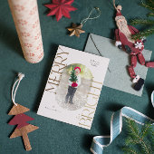 明るいメリー金ゴールドタイポグラフィ赤面ピンクフレーム 招待状