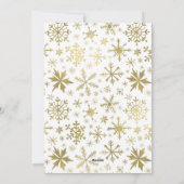 明るいメリー雪の結晶のフォトカード シーズンカード (裏面)