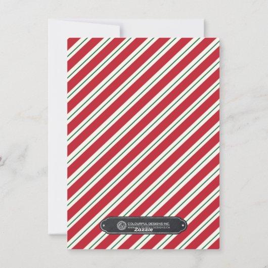 明るいメリー黒板のクリスマスフォトカード シーズンカード (裏面)