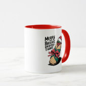 明るいメリー:フェスティバルのクリスマス・ブリトー マグカップ (正面右)