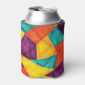 明るいモザイクグランジシームレスパターン 缶クーラー (缶正面)